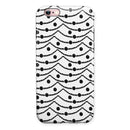 Slate Black Tiny Hearts on Powerlines iPhone 6/6s or 6/6s Plus 2-Piece Hybrid INK-Fuzed Case
