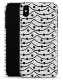Slate Black Tiny Hearts on Powerlines  - iPhone X Clipit Case