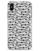 Slate Black Tiny Hearts on Powerlines  - iPhone X Clipit Case