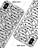 Slate Black Tiny Hearts on Powerlines  - iPhone X Clipit Case
