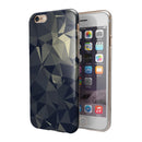 Slate Gray Geometric Triangles iPhone 6/6s or 6/6s Plus 2-Piece Hybrid INK-Fuzed Case