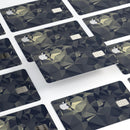 Slate Gray Geometric Triangles - Premium Protective Decal Skin-Kit for the Apple Credit Card