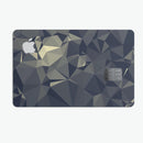 Slate Gray Geometric Triangles - Premium Protective Decal Skin-Kit for the Apple Credit Card