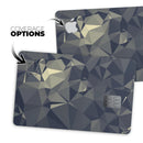 Slate Gray Geometric Triangles - Premium Protective Decal Skin-Kit for the Apple Credit Card