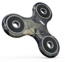 Slate Gray Geometric Triangles Full-Body Fidget Spinner Skin-Kit