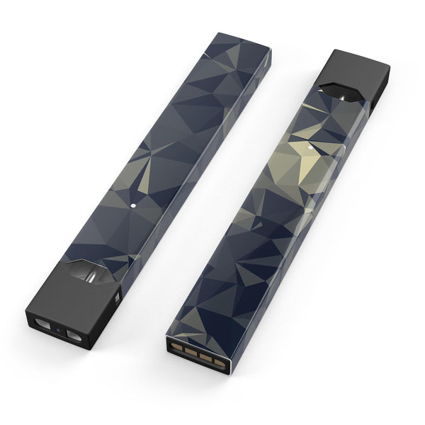 Slate Gray Geometric Triangles - Premium Decal Protective Skin-Wrap Sticker compatible with the Juul Labs vaping device