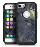 Slate Gray Geometric Triangles - iPhone 7 or 7 Plus Commuter Case Skin Kit