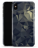 Slate Gray Geometric Triangles - iPhone X Clipit Case