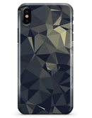 Slate Gray Geometric Triangles - iPhone X Clipit Case