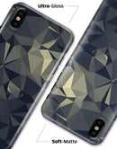Slate Gray Geometric Triangles - iPhone X Clipit Case