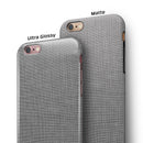 Slate Gray Scratched Fabric iPhone 6/6s or 6/6s Plus 2-Piece Hybrid INK-Fuzed Case