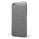 Slate Gray Scratched Fabric iPhone 6/6s or 6/6s Plus 2-Piece Hybrid INK-Fuzed Case