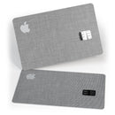 Slate Gray Scratched Fabric - Premium Protective Decal Skin-Kit for the Apple Credit Card