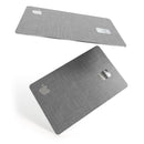 Slate Gray Scratched Fabric - Premium Protective Decal Skin-Kit for the Apple Credit Card