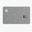 Slate Gray Scratched Fabric - Premium Protective Decal Skin-Kit for the Apple Credit Card