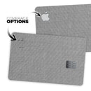 Slate Gray Scratched Fabric - Premium Protective Decal Skin-Kit for the Apple Credit Card