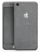Slate Gray Scratched Fabric - Skin-kit for the iPhone 8 or 8 Plus