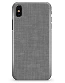 Slate Gray Scratched Fabric - iPhone X Clipit Case