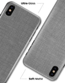 Slate Gray Scratched Fabric - iPhone X Clipit Case