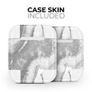 Slate Luxe Marble - Full Body Skin Decal Wrap Kit for the Wireless Bluetooth Apple Airpods Pro, AirPods Gen 1 or Gen 2 with Wireless Charging