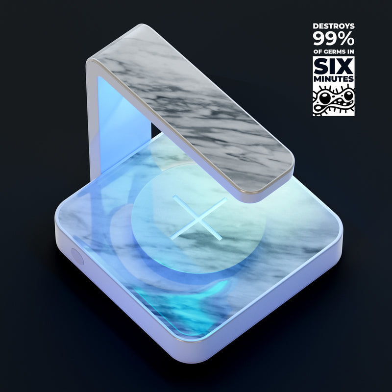 Slate Marble Surface V10 UV Germicidal Sanitizing Sterilizing Wireless Smart Phone Screen Cleaner + Charging Station