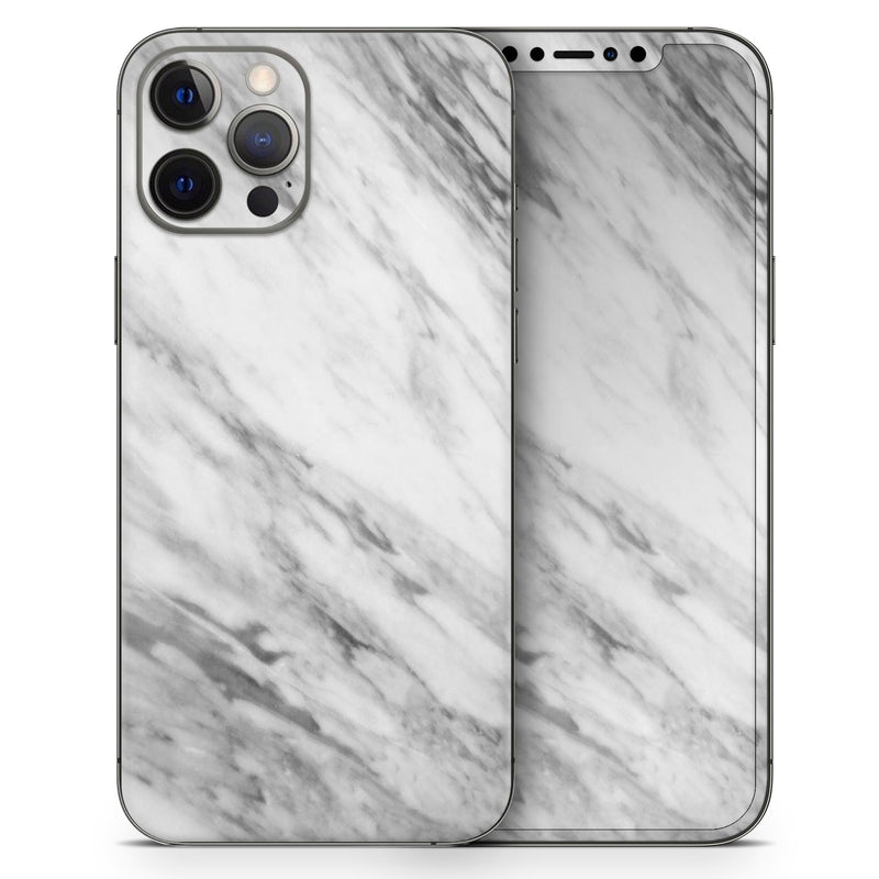 Slate Marble Surface V10 // Full-Body Skin Decal Wrap Cover for Apple iPhone 15, 14, 13, Pro, Pro Max, Mini, XR, XS, SE (All Models)