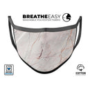 Slate Marble Surface V11 - Made in USA Mouth Cover Unisex Anti-Dust Cotton Blend Reusable & Washable Face Mask with Adjustable Sizing for Adult or Child