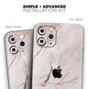 Slate Marble Surface V11 - Protective Skin Wrap & Decal – Compatible with iPhone SE to iPhone 17 Pro Max (All Models)