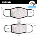 Slate Marble Surface V12 - Made in USA Mouth Cover Unisex Anti-Dust Cotton Blend Reusable & Washable Face Mask with Adjustable Sizing for Adult or Child