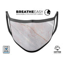 Slate Marble Surface V14 - Made in USA Mouth Cover Unisex Anti-Dust Cotton Blend Reusable & Washable Face Mask with Adjustable Sizing for Adult or Child