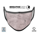 Slate Marble Surface V19 - Made in USA Mouth Cover Unisex Anti-Dust Cotton Blend Reusable & Washable Face Mask with Adjustable Sizing for Adult or Child