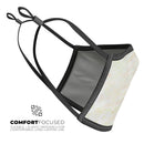 Slate Marble Surface V24 - Made in USA Mouth Cover Unisex Anti-Dust Cotton Blend Reusable & Washable Face Mask with Adjustable Sizing for Adult or Child