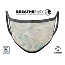 Slate Marble Surface V25 - Made in USA Mouth Cover Unisex Anti-Dust Cotton Blend Reusable & Washable Face Mask with Adjustable Sizing for Adult or Child