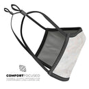 Slate Marble Surface V26 - Made in USA Mouth Cover Unisex Anti-Dust Cotton Blend Reusable & Washable Face Mask with Adjustable Sizing for Adult or Child