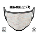 Slate Marble Surface V27 - Made in USA Mouth Cover Unisex Anti-Dust Cotton Blend Reusable & Washable Face Mask with Adjustable Sizing for Adult or Child