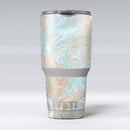 Slate Marble Surface V28 - Skin Decal Vinyl Wrap Kit compatible with the Yeti Rambler Cooler Tumbler Cups