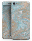 Slate Marble Surface V28 - Skin-kit for the iPhone 8 or 8 Plus