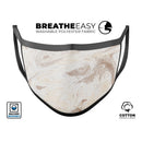 Slate Marble Surface V33 - Made in USA Mouth Cover Unisex Anti-Dust Cotton Blend Reusable & Washable Face Mask with Adjustable Sizing for Adult or Child
