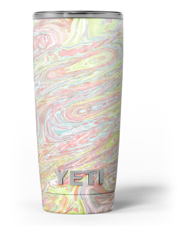Slate Marble Surface V36 - Skin Decal Vinyl Wrap Kit compatible with the Yeti Rambler Cooler Tumbler Cups