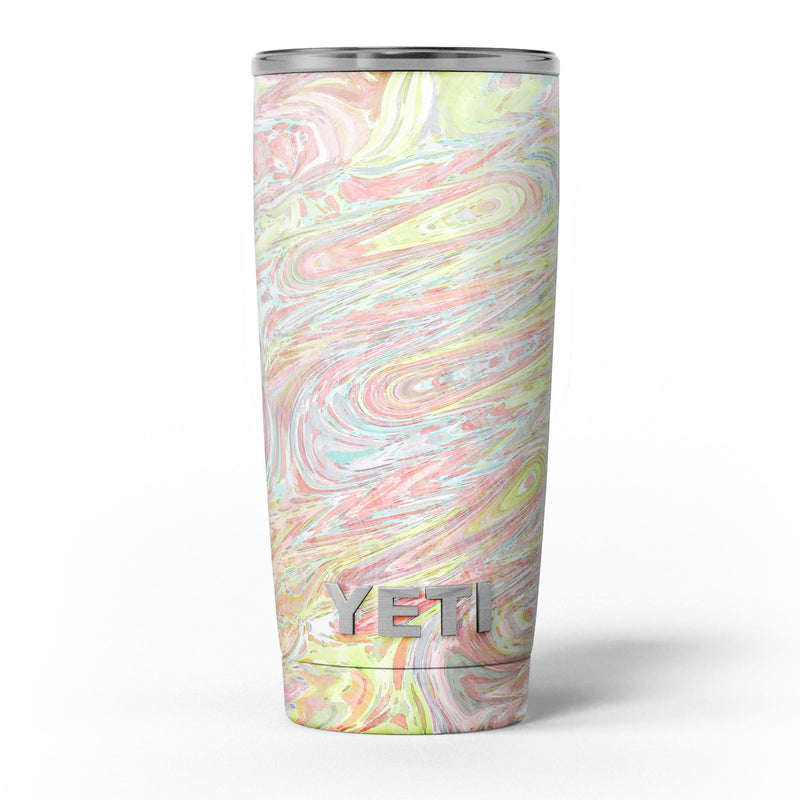 Slate Marble Surface V36 - Skin Decal Vinyl Wrap Kit compatible with the Yeti Rambler Cooler Tumbler Cups