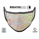 Slate Marble Surface V36 - Made in USA Mouth Cover Unisex Anti-Dust Cotton Blend Reusable & Washable Face Mask with Adjustable Sizing for Adult or Child