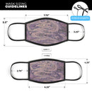 Slate Marble Surface V38 - Made in USA Mouth Cover Unisex Anti-Dust Cotton Blend Reusable & Washable Face Mask with Adjustable Sizing for Adult or Child