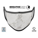 Slate Marble Surface V4 - Made in USA Mouth Cover Unisex Anti-Dust Cotton Blend Reusable & Washable Face Mask with Adjustable Sizing for Adult or Child