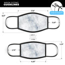 Slate Marble Surface V6 - Made in USA Mouth Cover Unisex Anti-Dust Cotton Blend Reusable & Washable Face Mask with Adjustable Sizing for Adult or Child