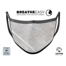 Slate Marble Surface V8 - Made in USA Mouth Cover Unisex Anti-Dust Cotton Blend Reusable & Washable Face Mask with Adjustable Sizing for Adult or Child