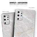 Slate Marble Surface V8 - Premium Vinyl Skin Decal for Samsung Galaxy S25 Ultra, S24, S23, S22 & All Galaxy S Models