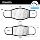 Slate Marble Surface V9 - Made in USA Mouth Cover Unisex Anti-Dust Cotton Blend Reusable & Washable Face Mask with Adjustable Sizing for Adult or Child