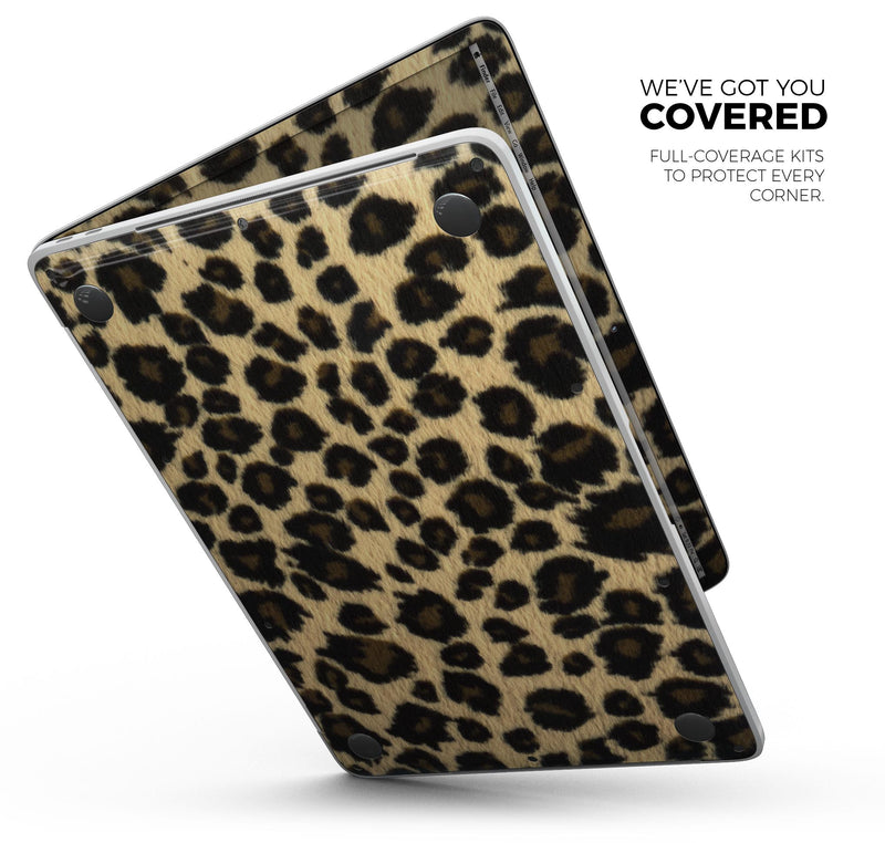 Small Vector Cheetah Animal Print - Skin Decal Wrap Kit Compatible with the Apple MacBook Pro, Pro with Touch Bar or Air (11", 12", 13", 15" & 16" - All Versions Available)