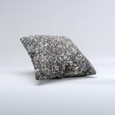 Small Dark Pebbles ink-Fuzed Decorative Throw Pillow