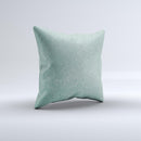 Small Green Polkadotted Surface ink-Fuzed Decorative Throw Pillow